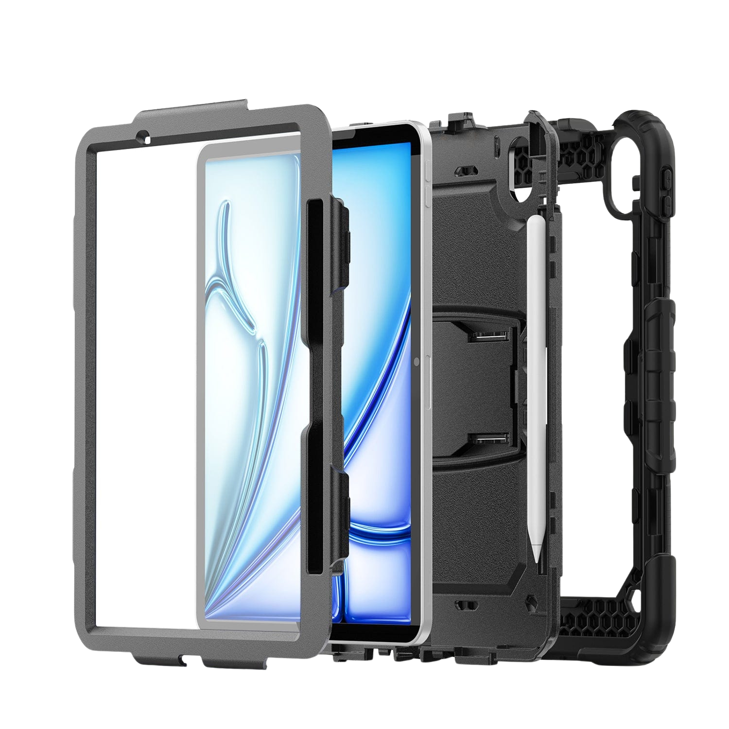 Raider Series Heavy-Duty Defense Case for iPad Air 13-inch (M2 2024 / M3 2025 / M4 2026)