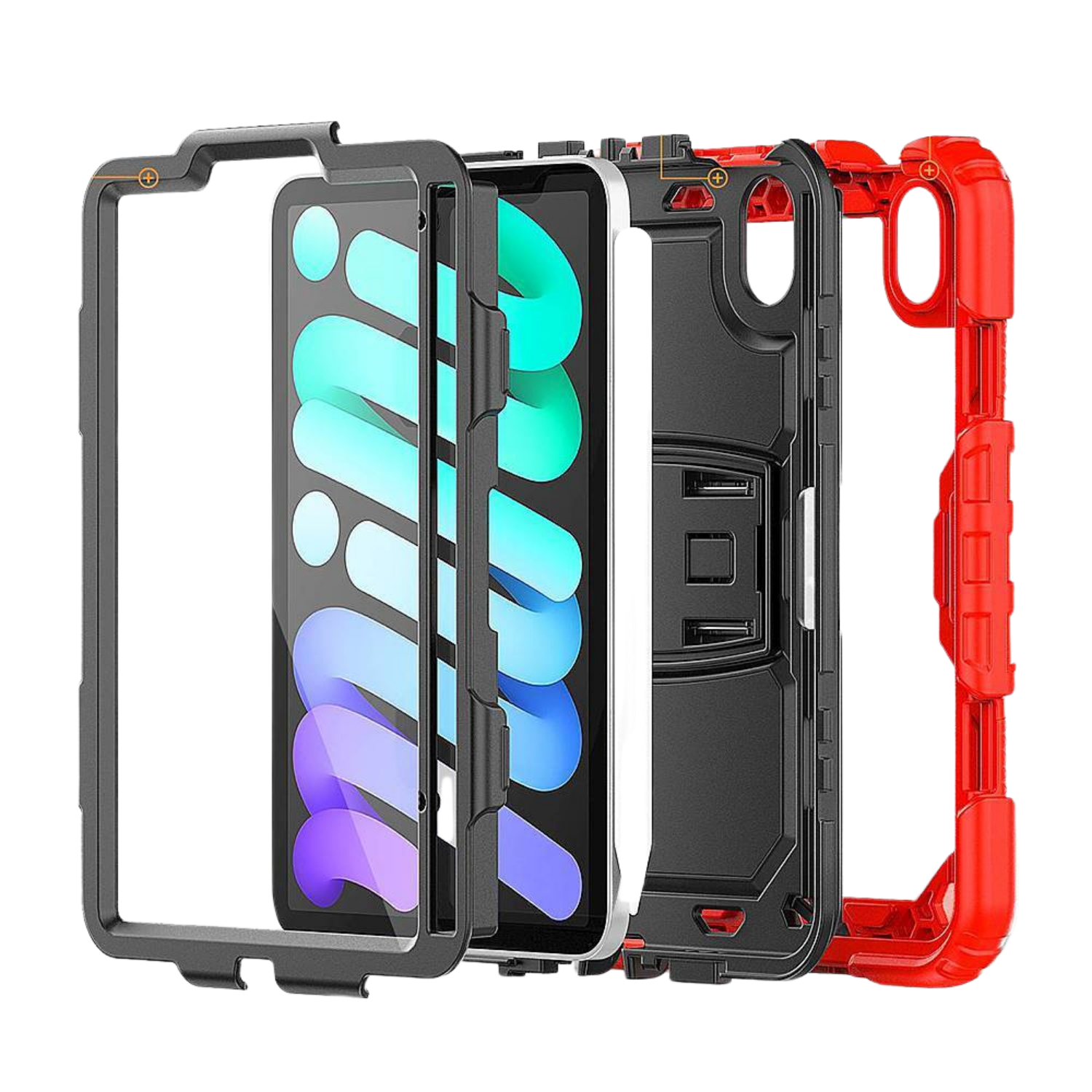 Raider Series Heavy-Duty Kickstand Case for iPad mini (A17 Pro) and iPad mini (6th Generation 2021)