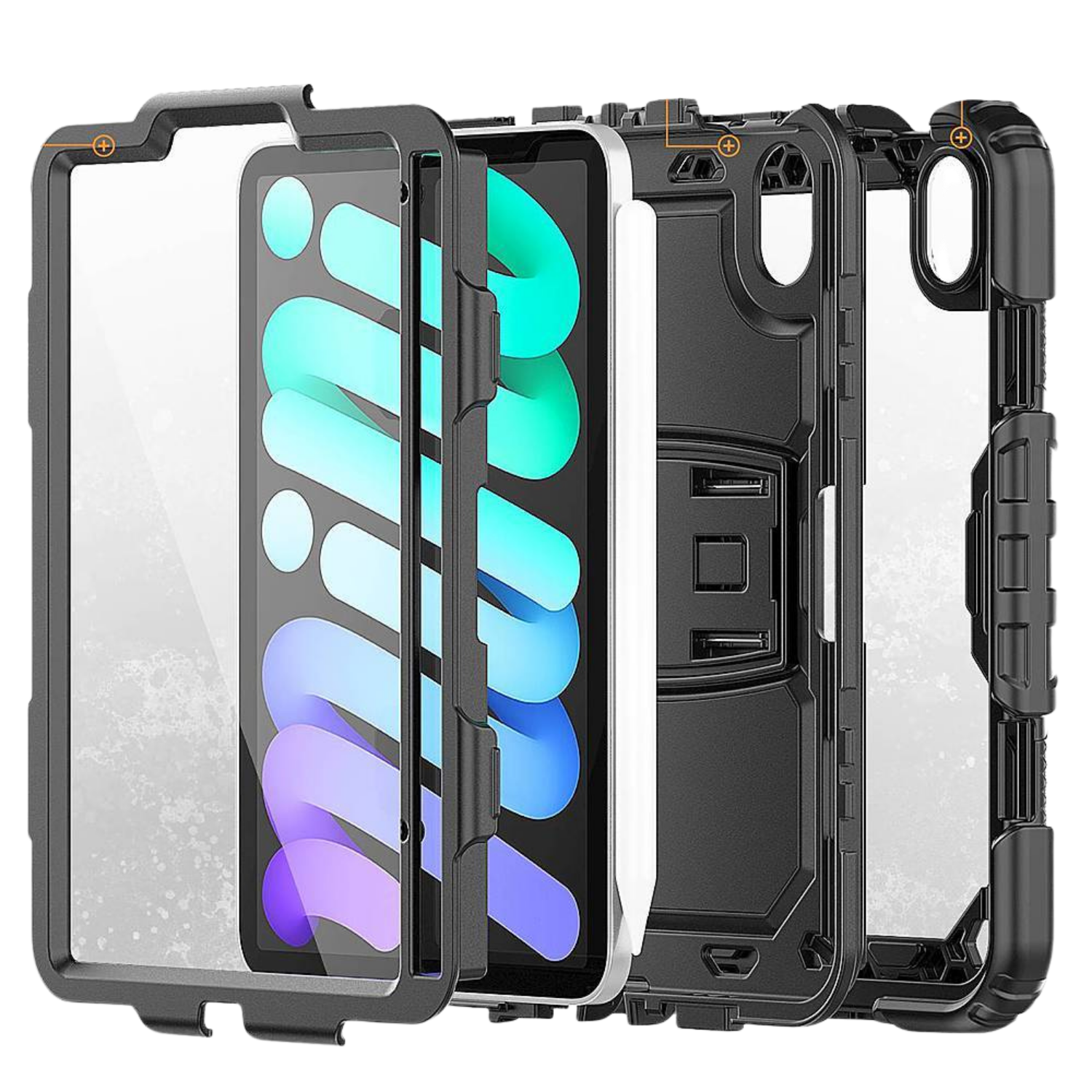 Raider Series Heavy-Duty Kickstand Case for iPad mini (A17 Pro) and iPad mini (6th Generation 2021)