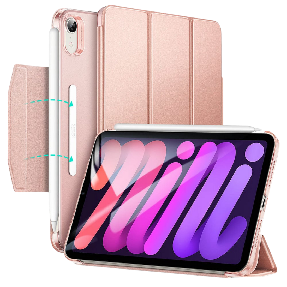 Venture Series Tri-Fold Magnetic Case for iPad mini (A17 Pro) and iPad mini (6th Generation 2021)