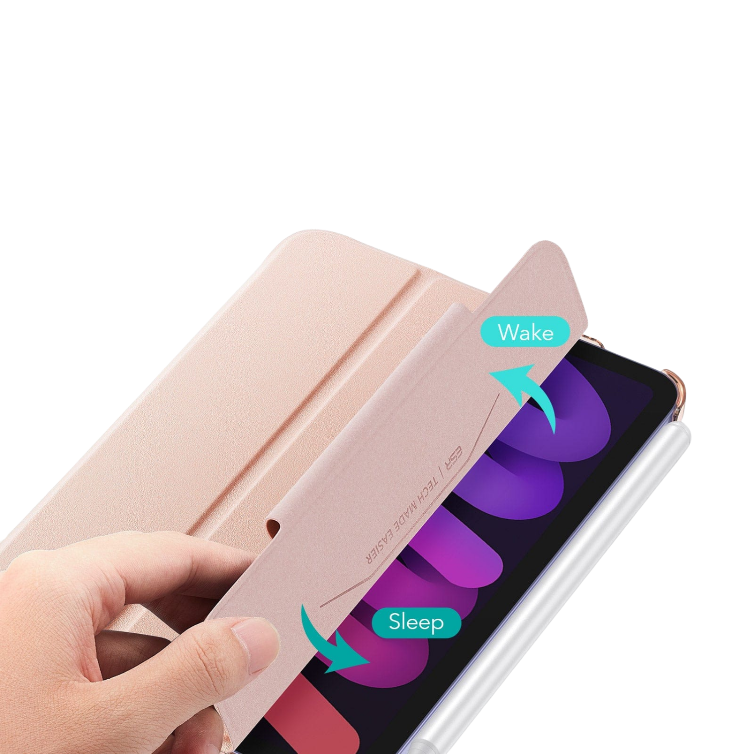 Venture Series Tri-Fold Magnetic Case for iPad mini (A17 Pro) and iPad mini (6th Generation 2021)