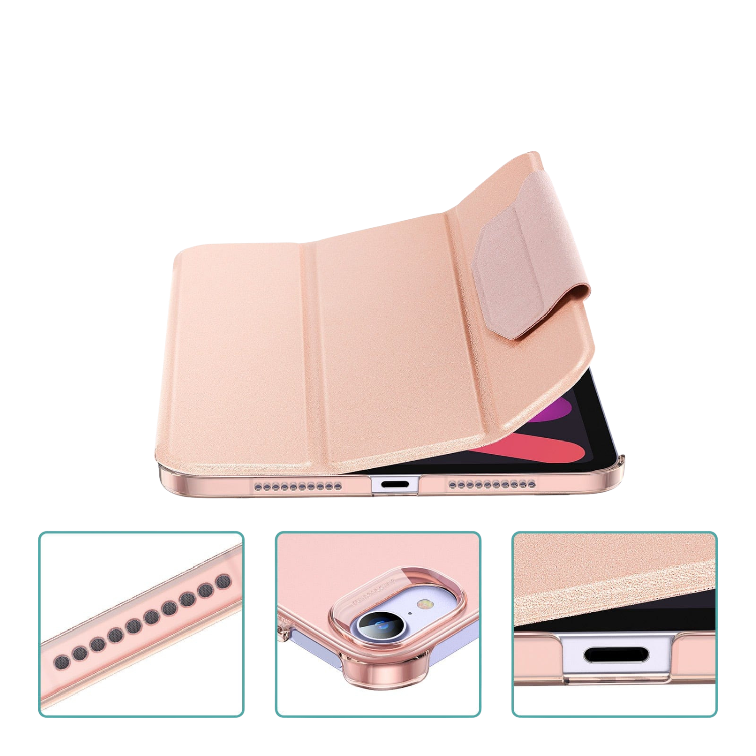 Venture Series Tri-Fold Magnetic Case for iPad mini (A17 Pro) and iPad mini (6th Generation 2021)