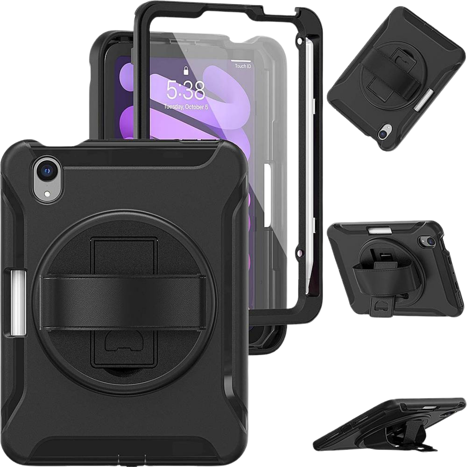 Raider Series Heavy-Duty Hand Strap Case iPad mini (A17 Pro) and iPad mini (6th Generation 2021)