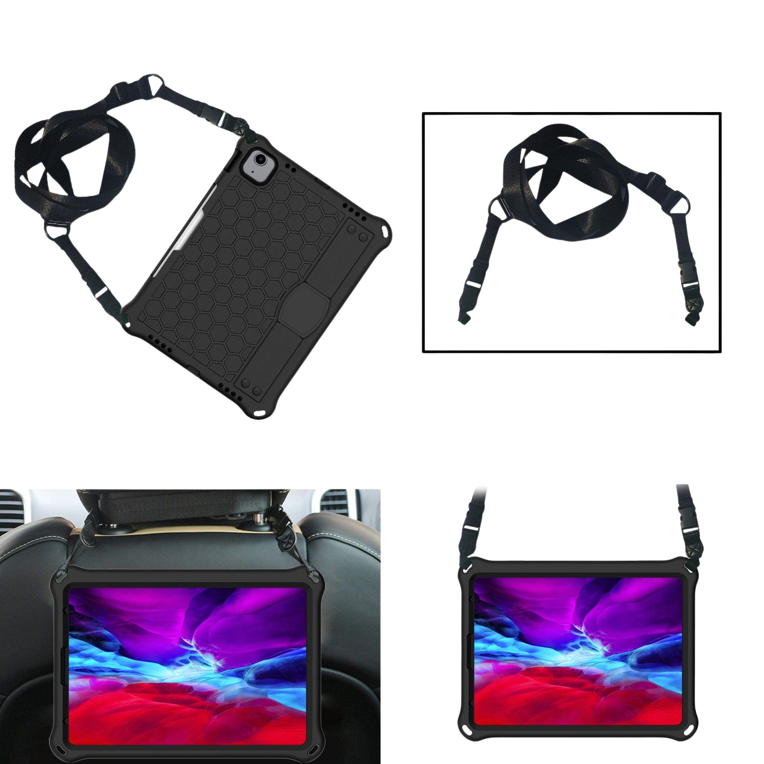 Raider Series Heavy-Duty Hand Strap Case for iPad Air 10.9-inch (4th/5th Gen) and iPad Air 11-inch (M2/M3/M4)
