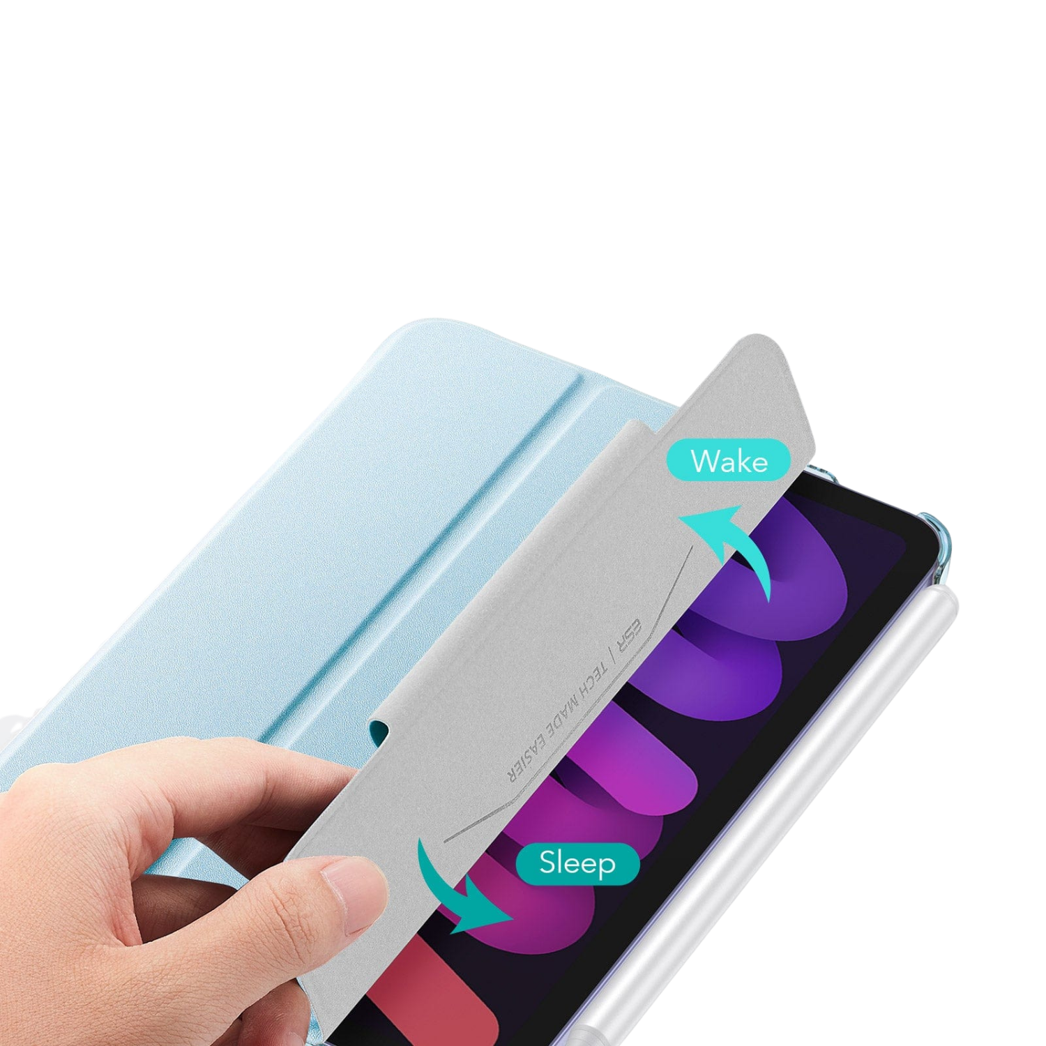 Venture Series Tri-Fold Magnetic Case for iPad mini (A17 Pro) and iPad mini (6th Generation 2021)