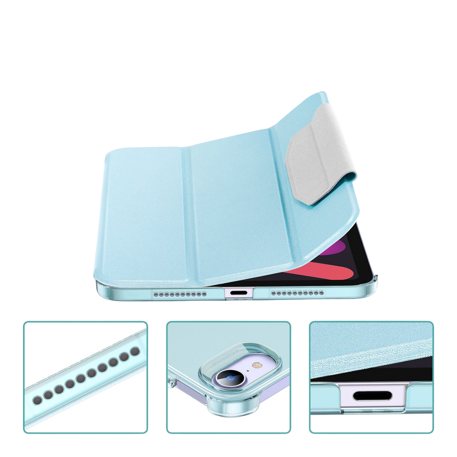 Venture Series Tri-Fold Magnetic Case for iPad mini (A17 Pro) and iPad mini (6th Generation 2021)