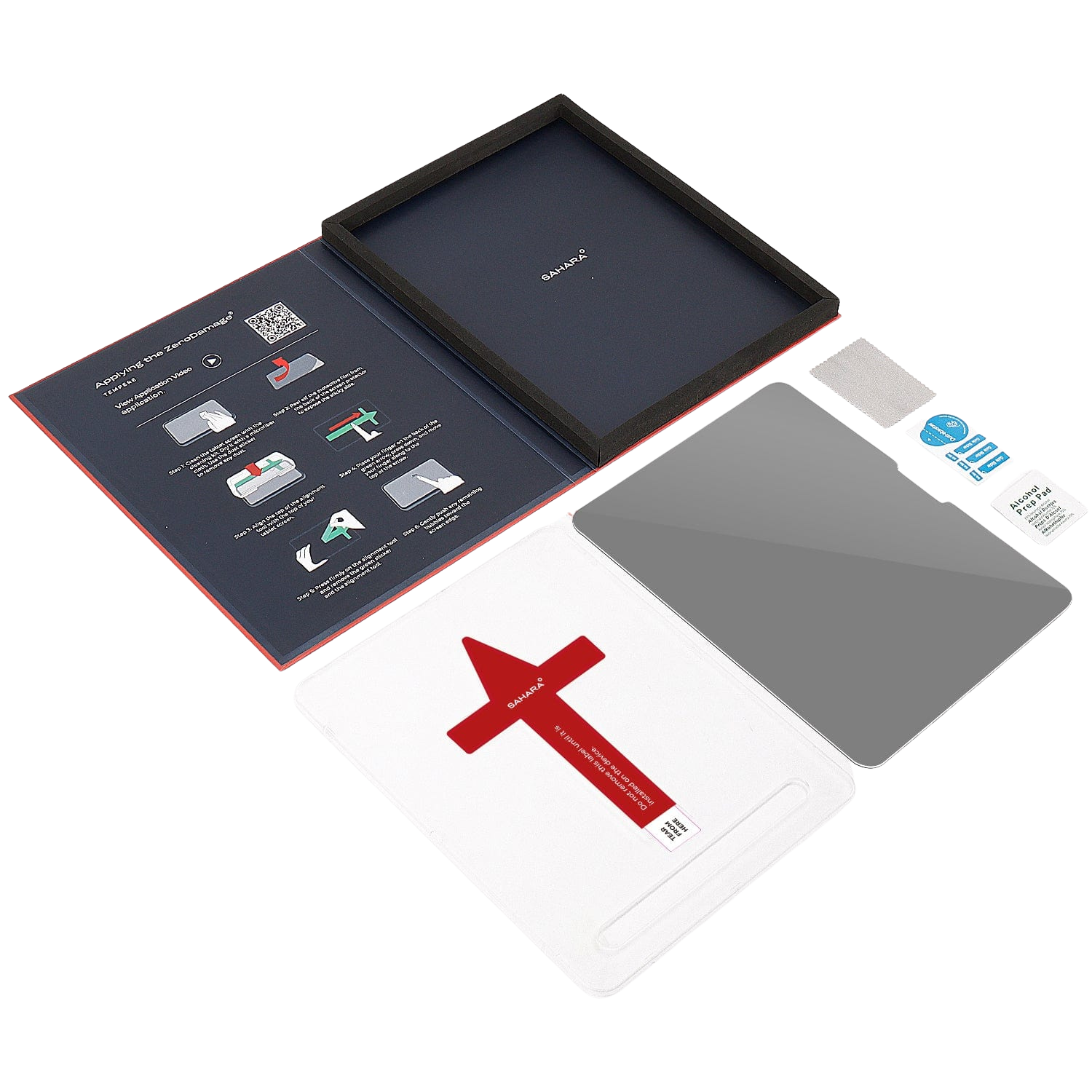 ZeroDamage UltraStrong+ Privacy Tempered Glass Screen Protector for iPad Air 13-inch (M2/M3/M4)