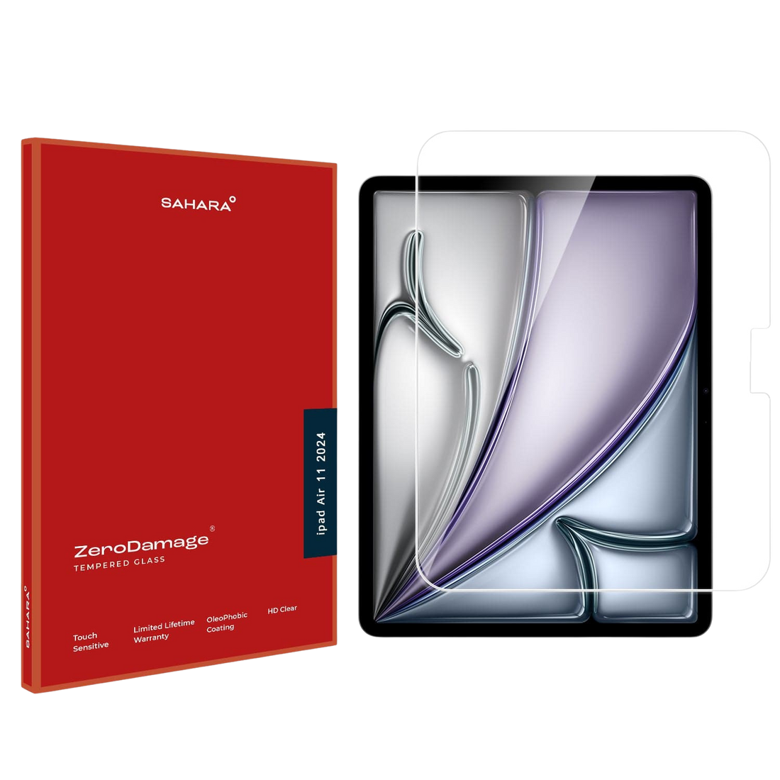 ZeroDamage Ultra-Strong Tempered Glass Screen Protector for Apple iPad Air 11-inch (M2 2024/M3 2025)