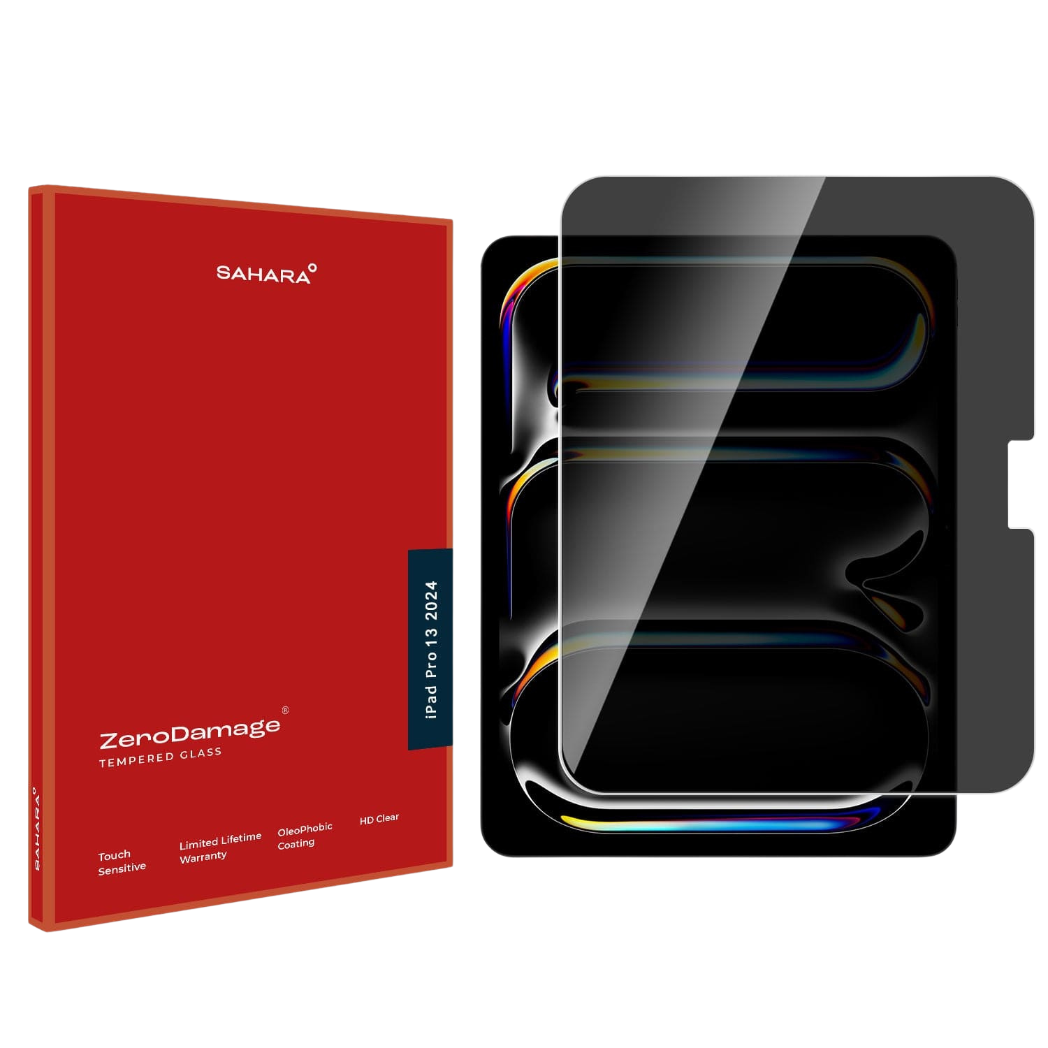 ZeroDamage Ultra-Strong+ Privacy Tempered Glass Screen Protector for iPad Pro 13-inch (M4 2024 / M5 2025)
