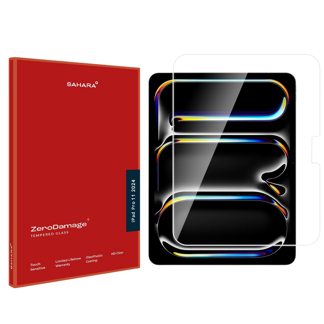 ZeroDamage Ultra-Strong Tempered Glass Screen Protector for iPad Pro 11-inch (M4 2024 / M5 2025)